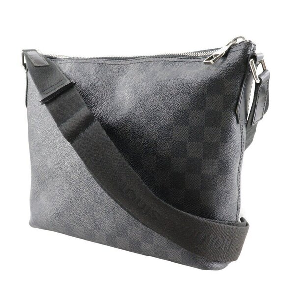 LOUIS VUITTON Mick PM Shoulder Bag N41211 black Damier Grafitto Canvas mens - Picture 1 of 11